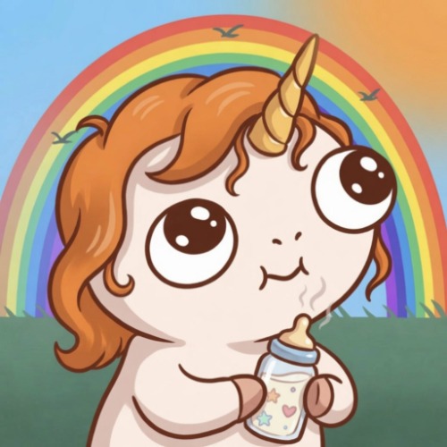 Baby Farting Unicorn mascot